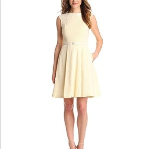 Never worn size 6 yellow striped seer sucker dress from Maggy London.